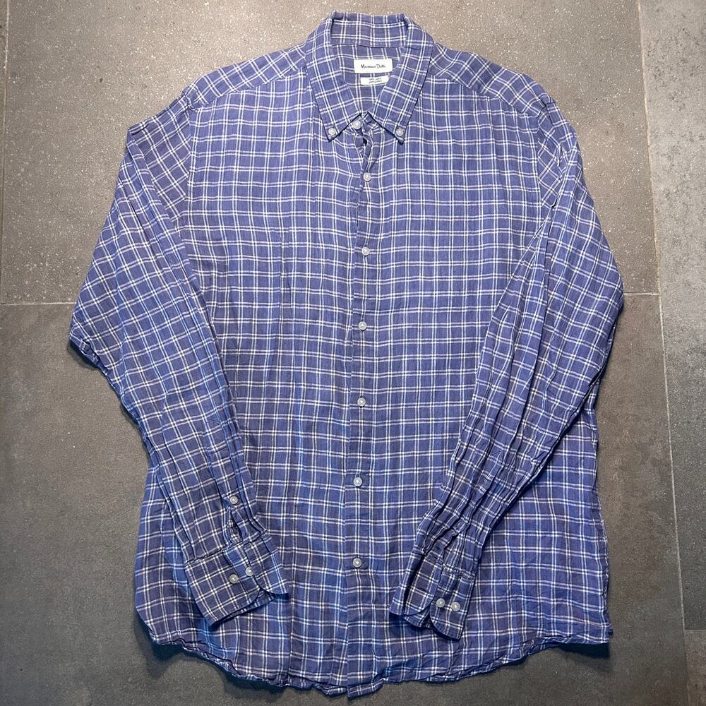 Item 331: Massimo Dutti 100% Linen Button-Down
